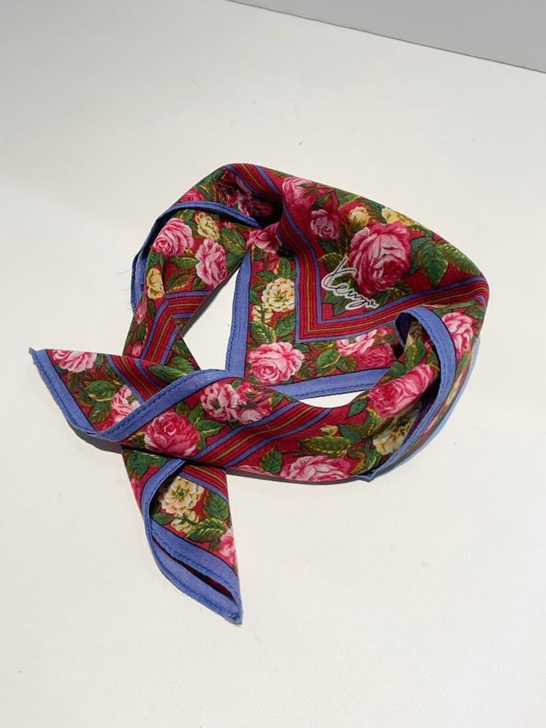 겐조 00s 재팬 플라워 패턴 쁘띠 손수건 A1465 상품이미지1