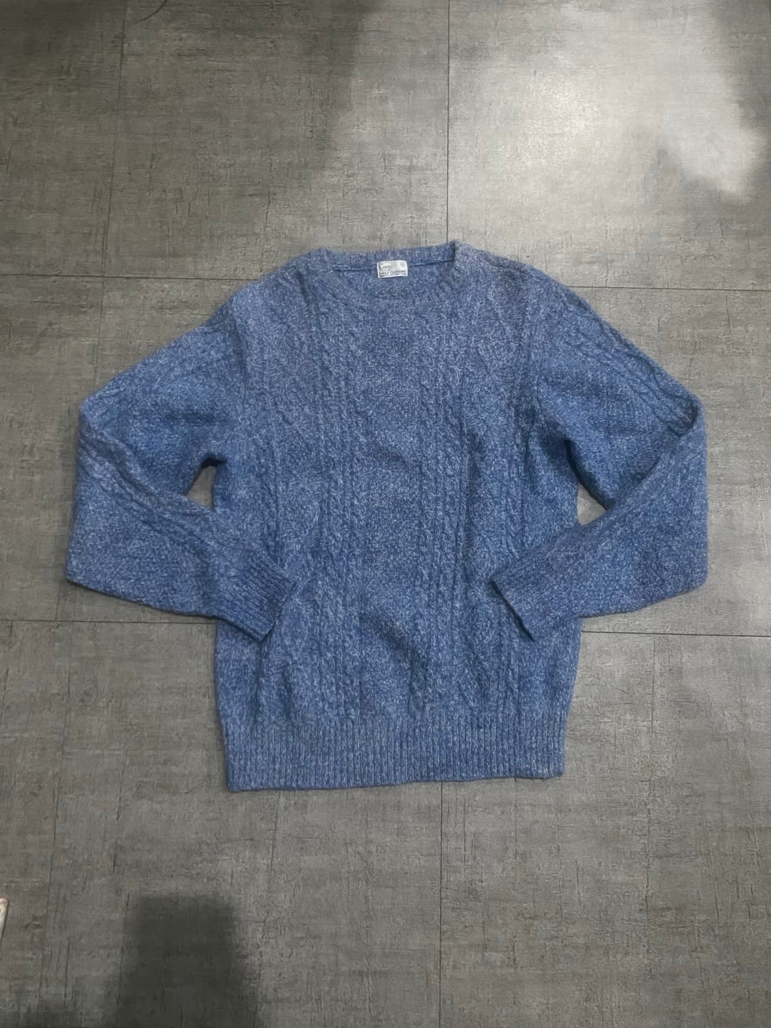 일본빈티지 Coen 올드스쿨아메카지 혁오풍 라운드넥 니트스웨터 상품이미지1