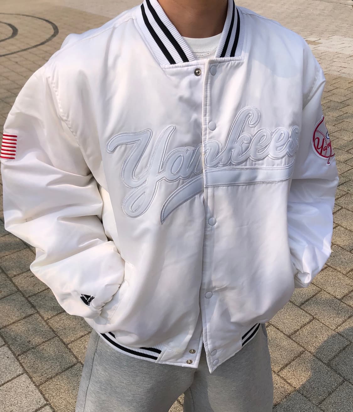 Majestic'NewYork Yankees Varsity Jacket 상품이미지3