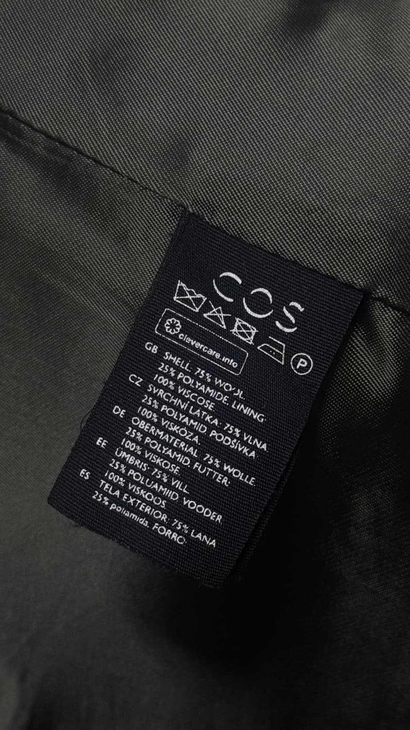 코스 넥리스 그린 울 코트 상품이미지2