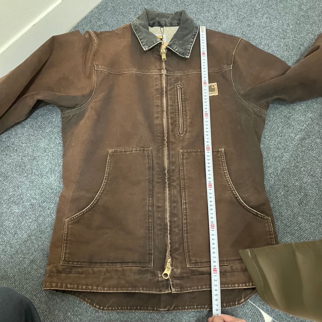 N162 칼하트 자켓 c61 dkb 브라운 상품이미지10