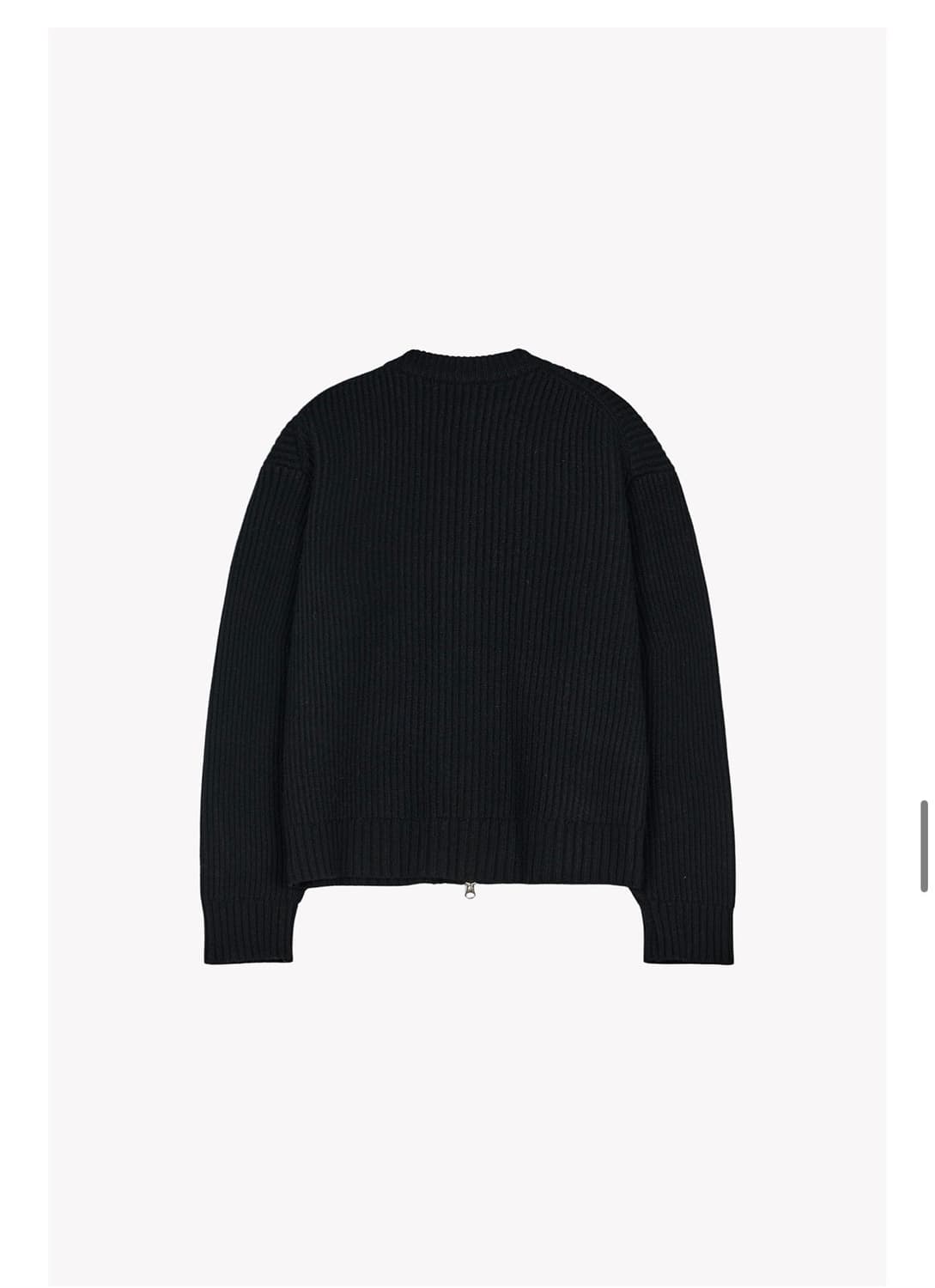 수아마르 칼버 집업 가디건 블랙 상품이미지2