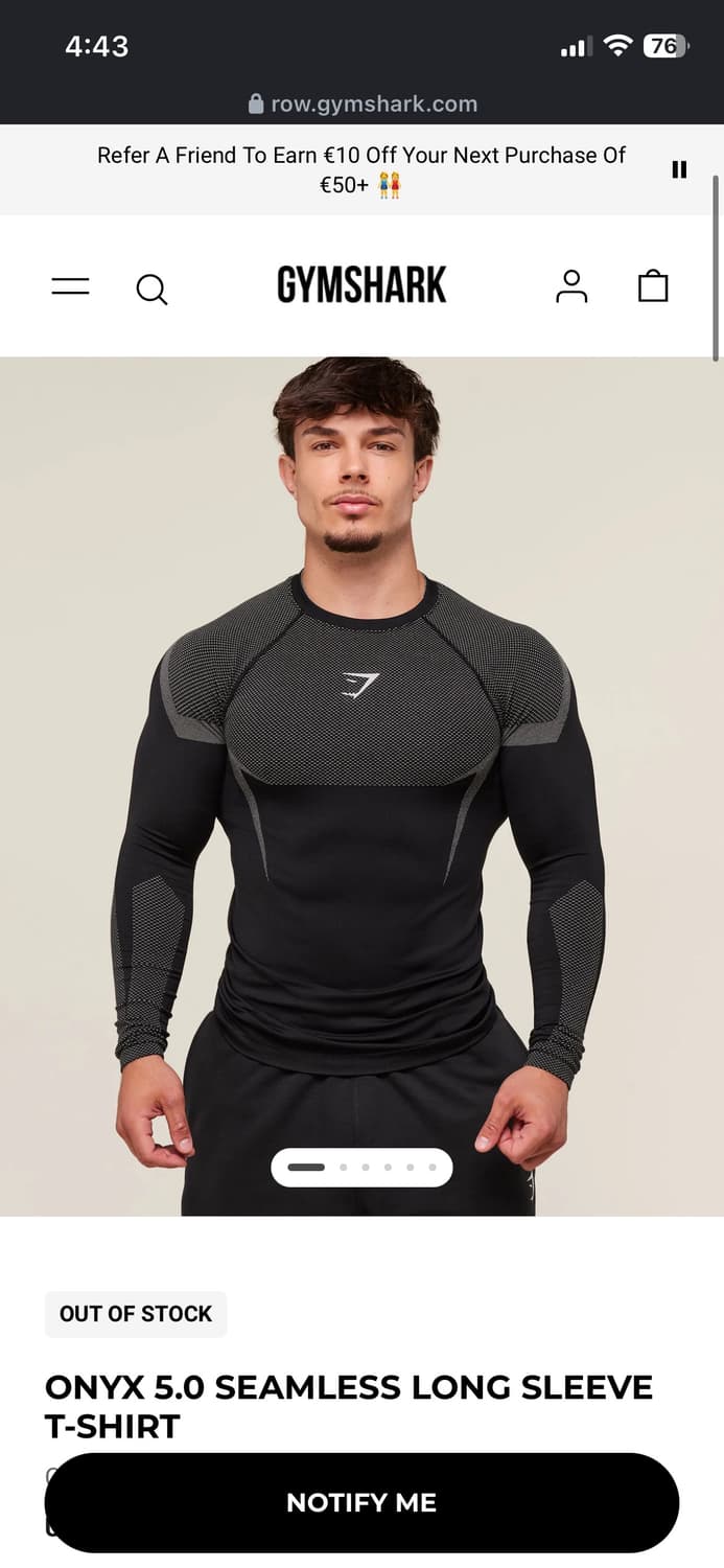 짐샤크 오닉스 v5 5.0 긴팔 그레이, 퍼플 상품이미지1