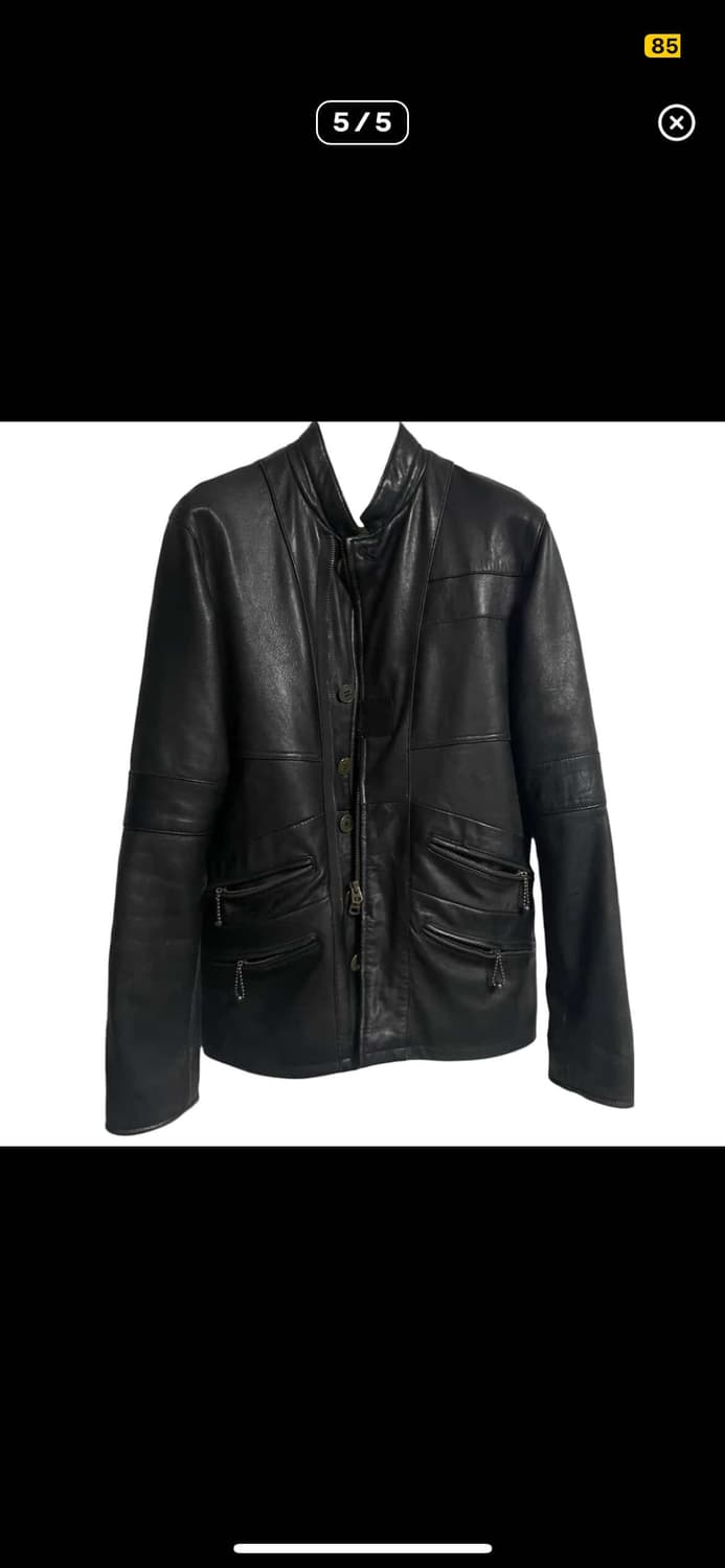 ink military leather jacket 상품이미지5