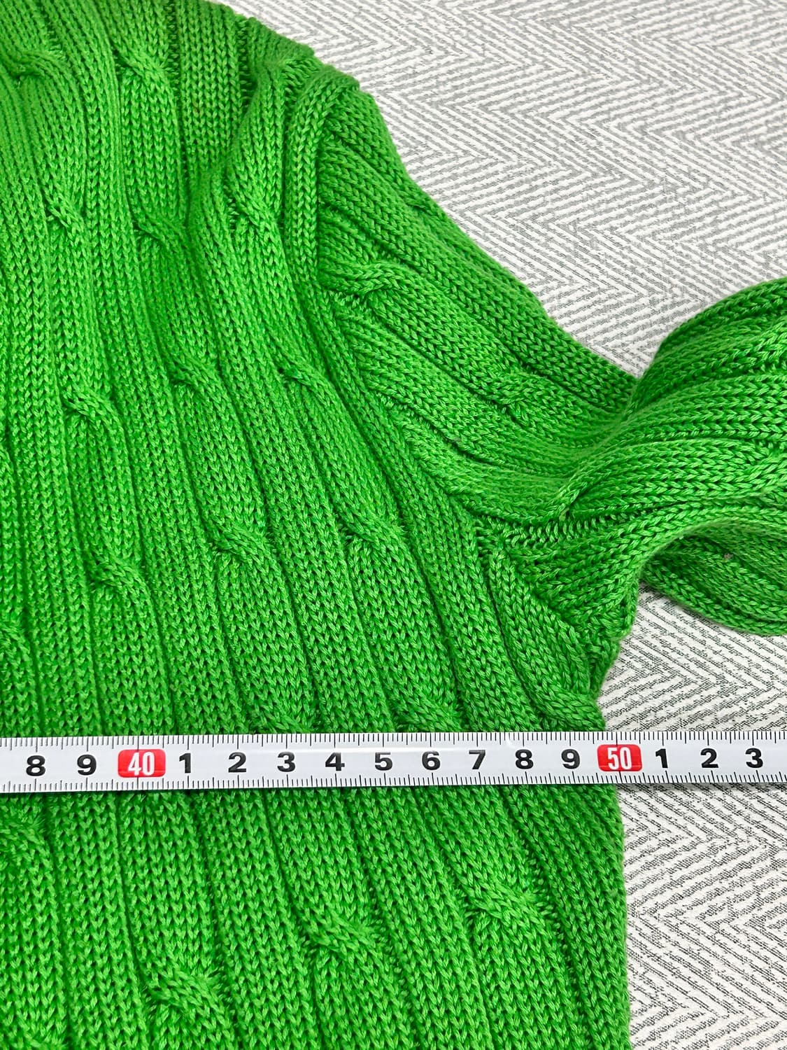 폴로랄프로렌 케이프 니트 가디건 M 그린 상품이미지10