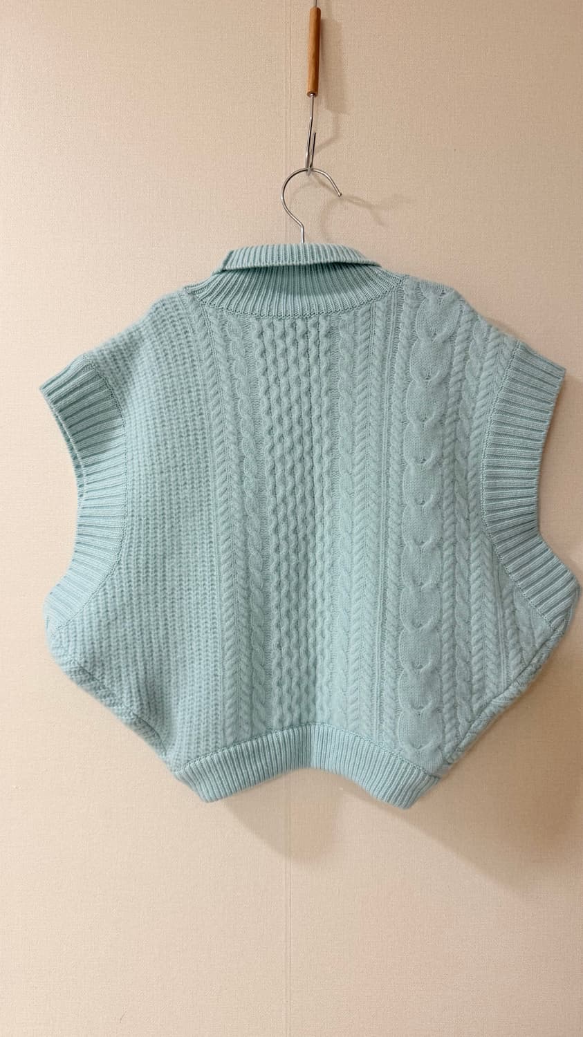 앤더슨벨 카일라 업사이드 다운 울 니트 베스트 조끼 정가 148,000원 상품이미지6