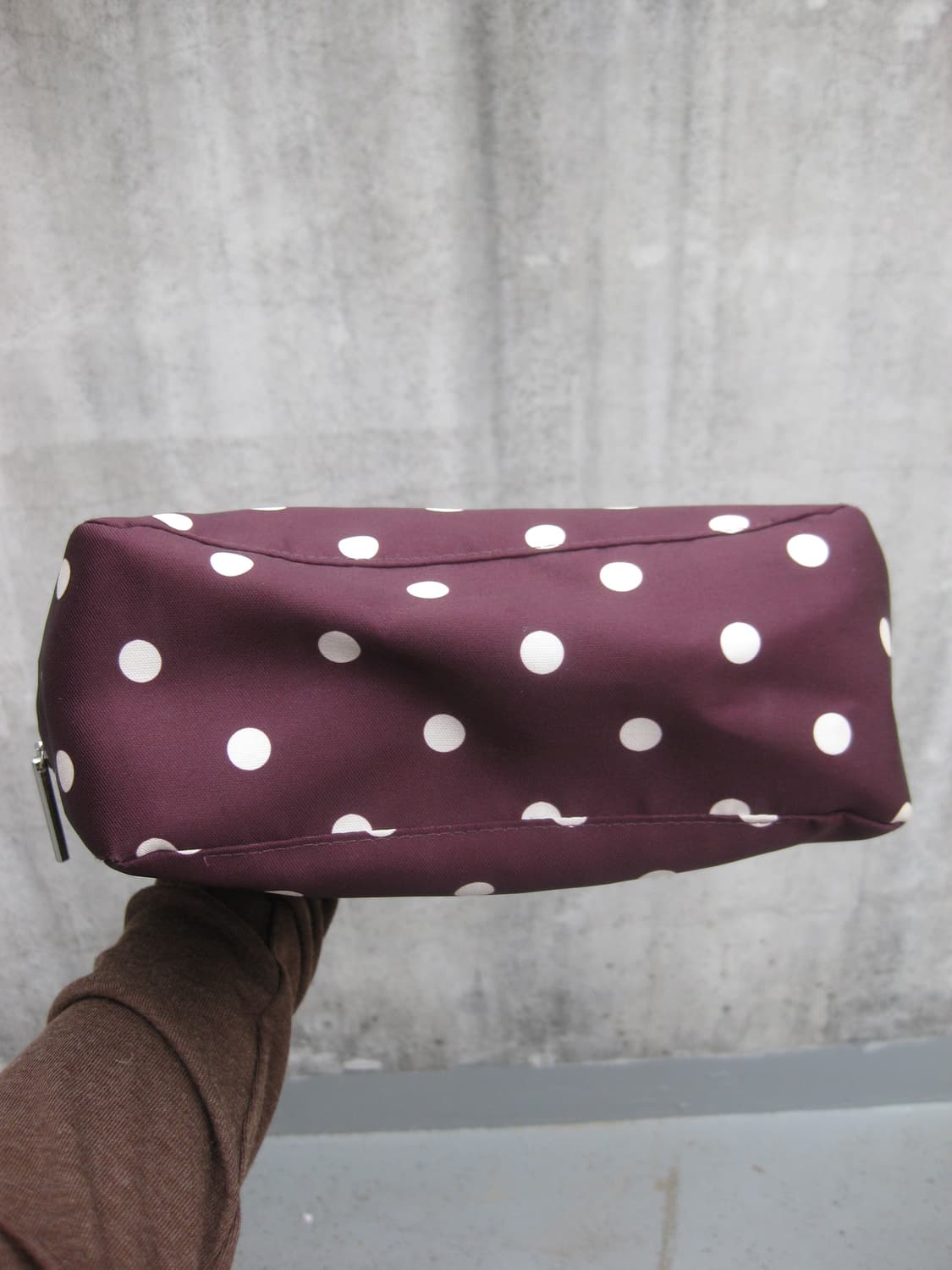 피치바스켓마켓 도트백 퍼플  상품이미지5