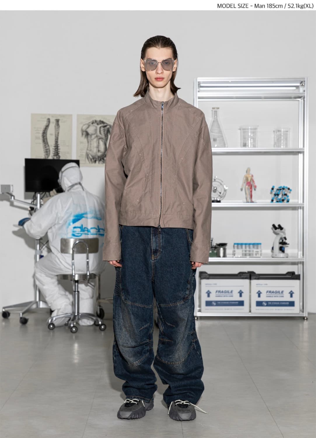 글랙 GP058 니캡 바이커 데님 팬츠 (INDIGO) M 상품이미지8