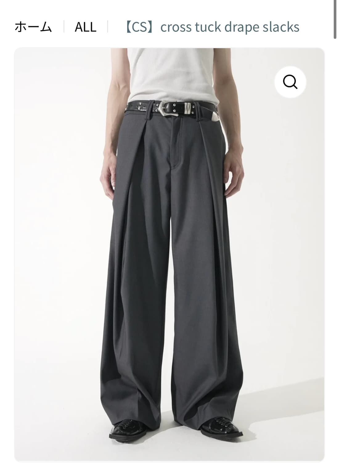 CS cross tuck drape slacks 상품이미지2