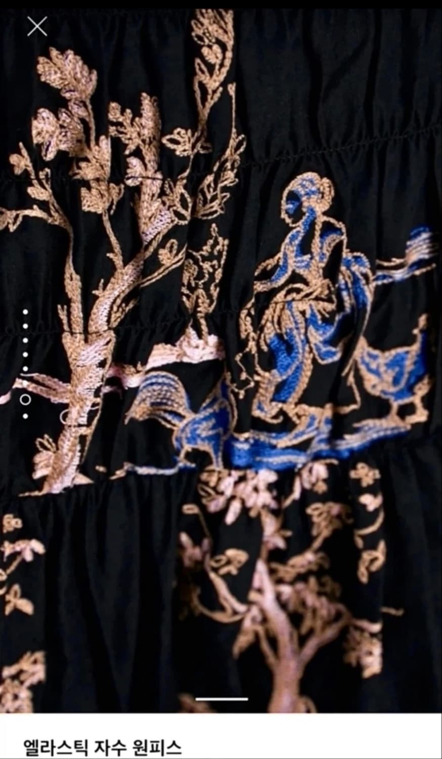 [ZARA] 엘라스틱 자수 원피스 상품이미지4