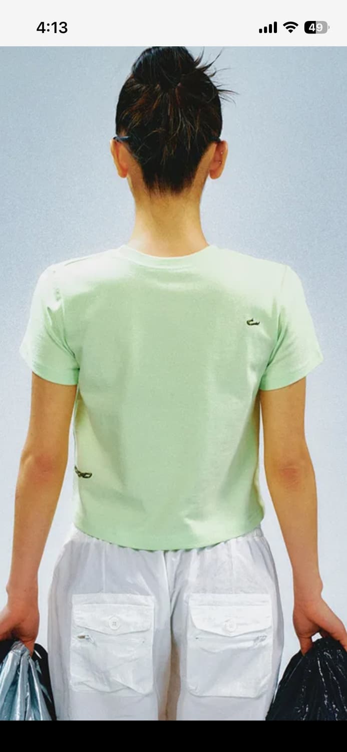 Yeel 크롭 체인 티셔츠 멜론 상품이미지5