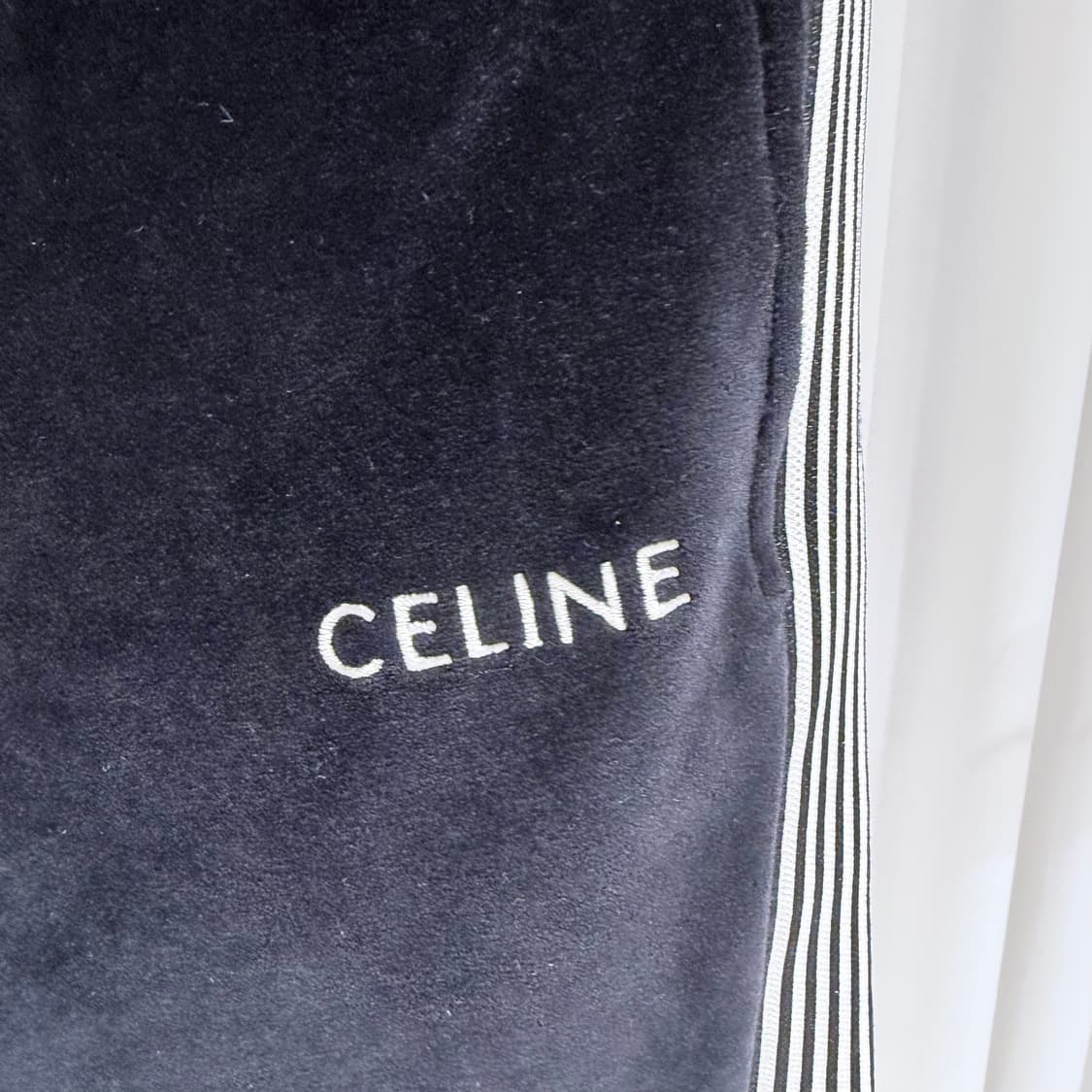 M / 셀린느 로고 벨벳 신형 팬츠 상품이미지4