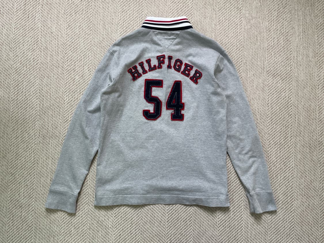 Tommy 타미힐피거 54 럭비 카라 아이비 긴팔티셔츠  J04350 상품이미지1