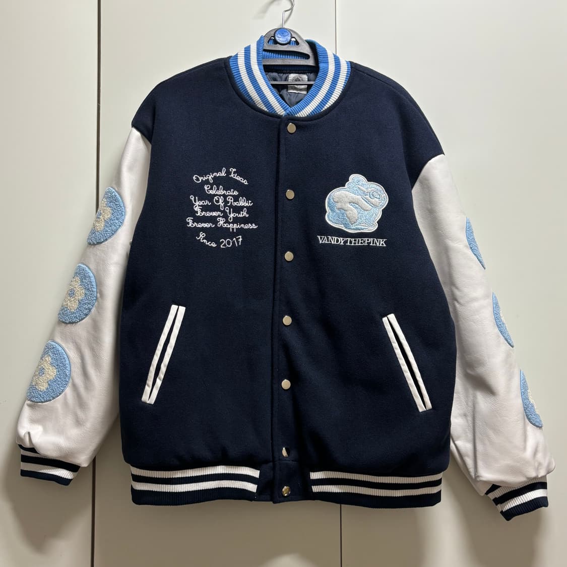 더반디핑크 래빗 바시티 자켓 점퍼 네이비 상품이미지7