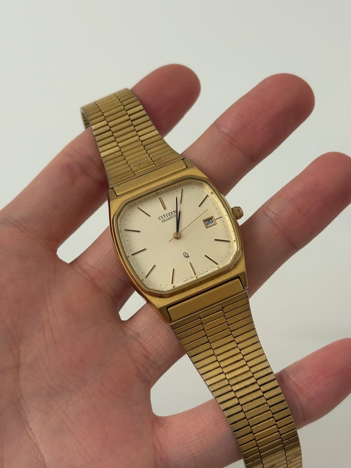 1980s CQ Gold Square Quartz 상품이미지2