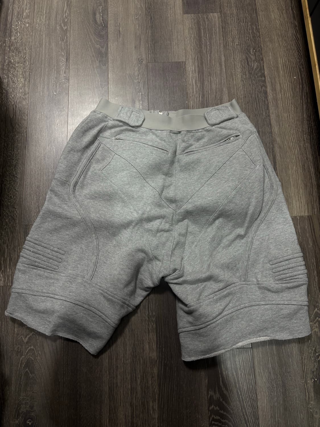 BIKER BANDING SWEAT SHORT 그레이 S사이즈 상품이미지5