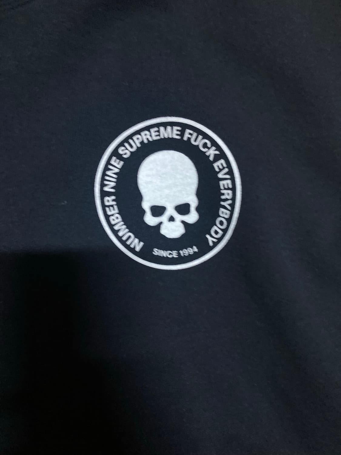 슈프림 x 넘버나인 후드 블랙 xl 상품이미지3