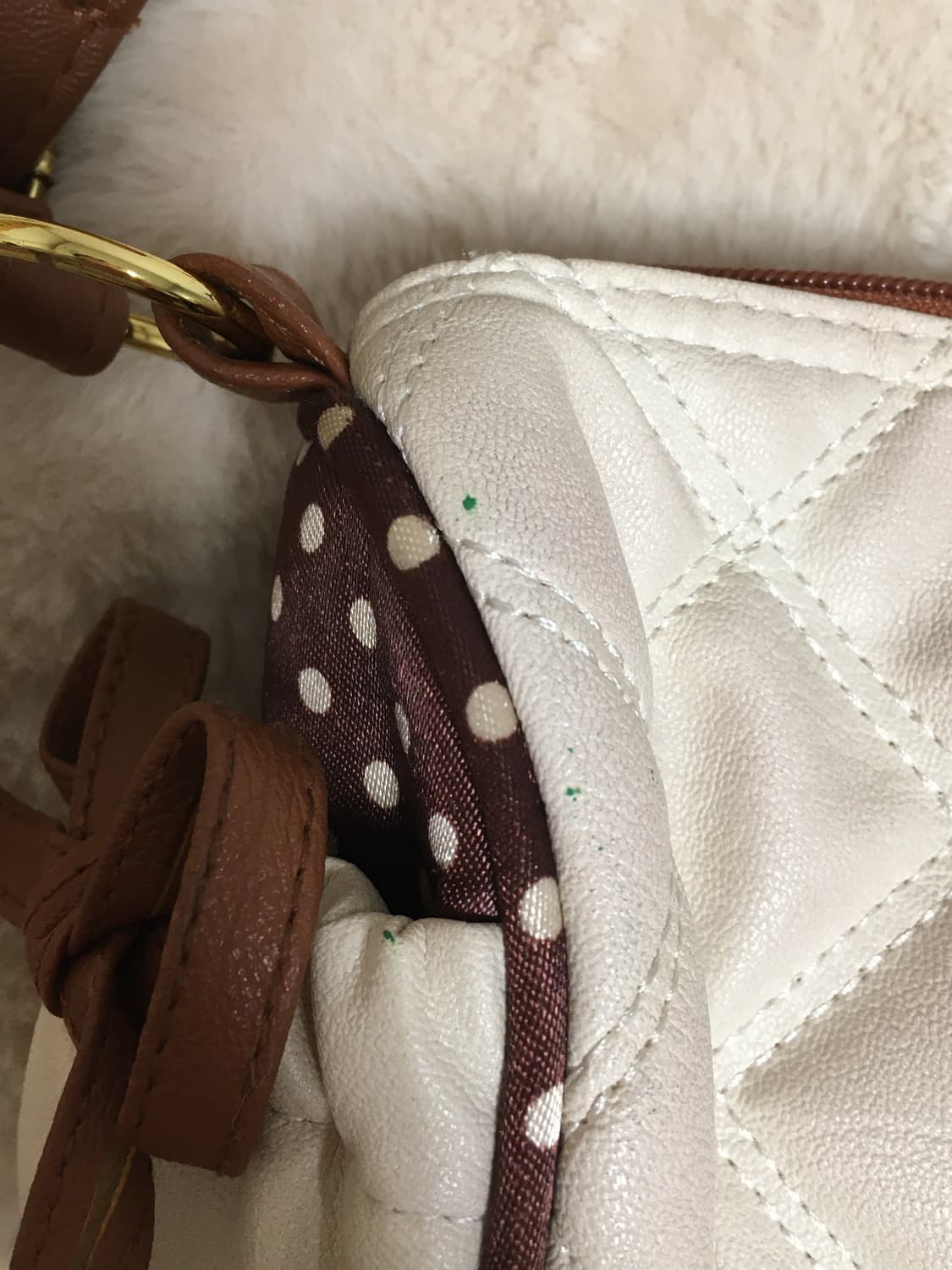 핀터레스트 라떼갸루 쿠키맛 도트 숄더백 크로스백 charm 상품이미지2