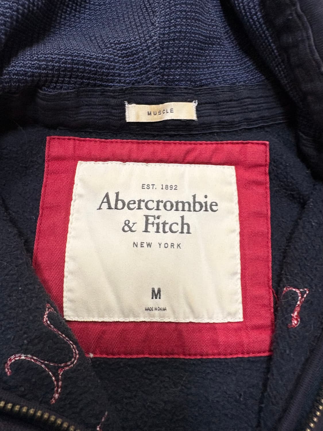아베크롬비 후드집업 네이비 m 상품이미지2