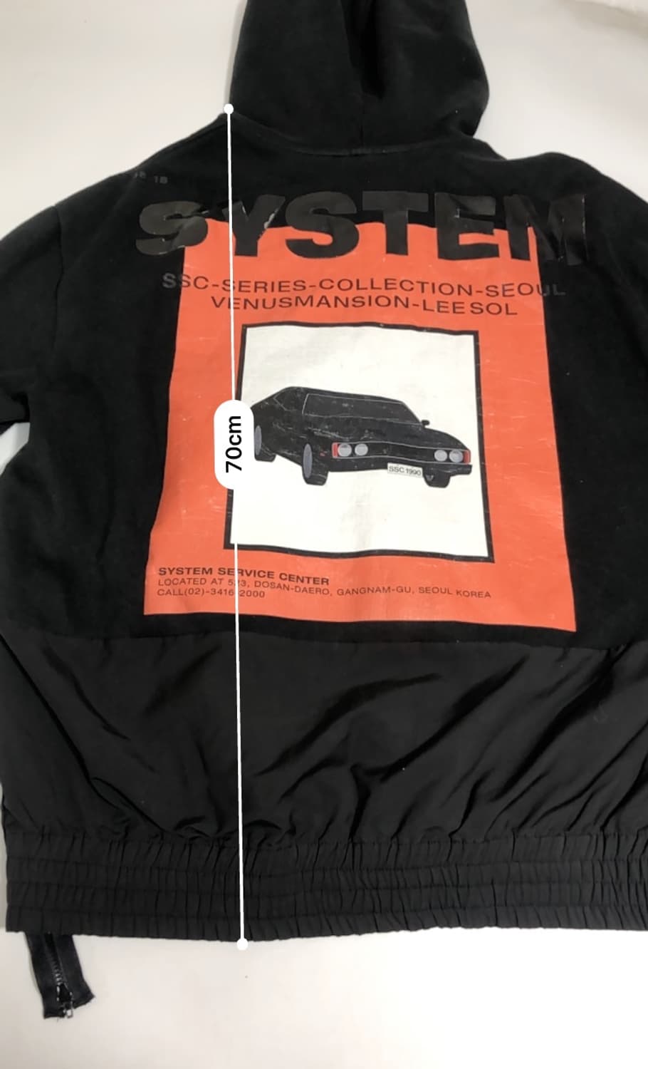 시스템 SSC 사이드집업 후드티 m 상품이미지9