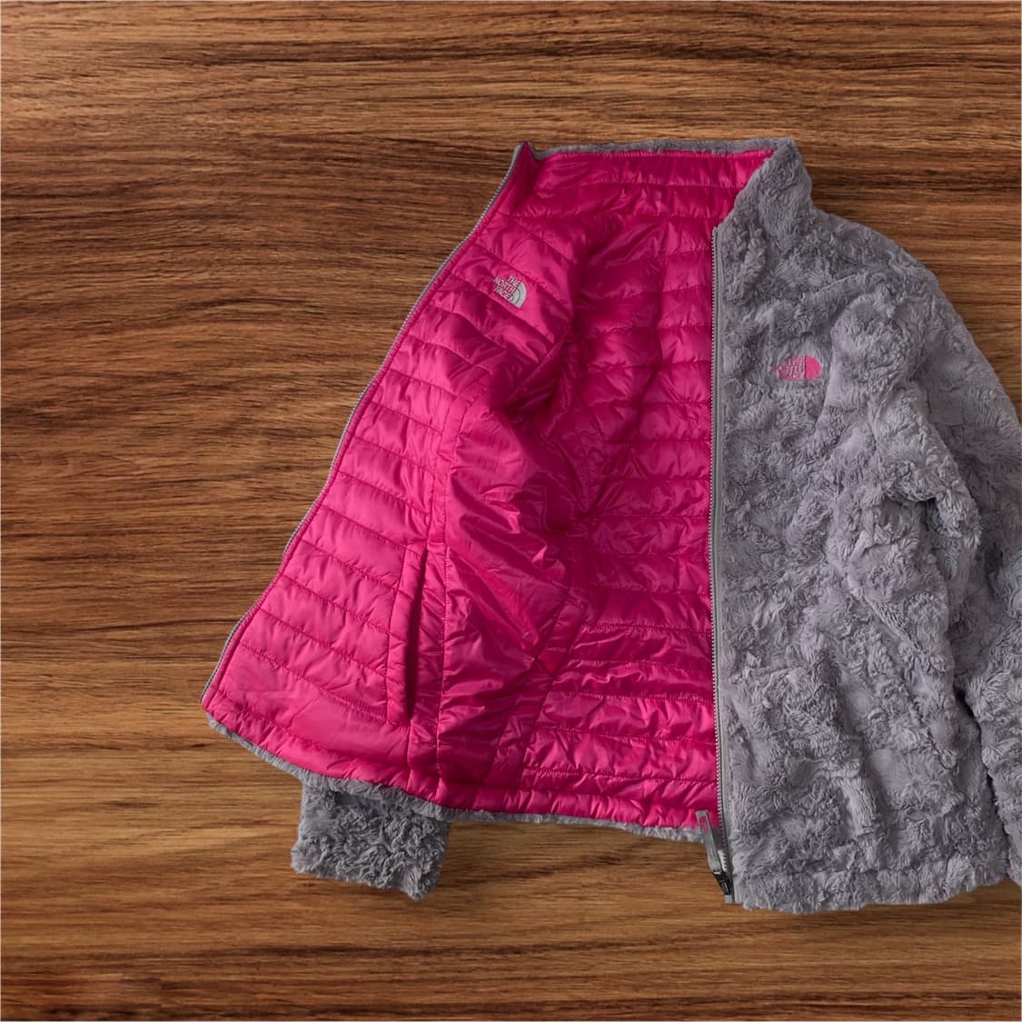 Vintage northface 노스페이스 후리스 패딩 경량패딩 양면 상품이미지2