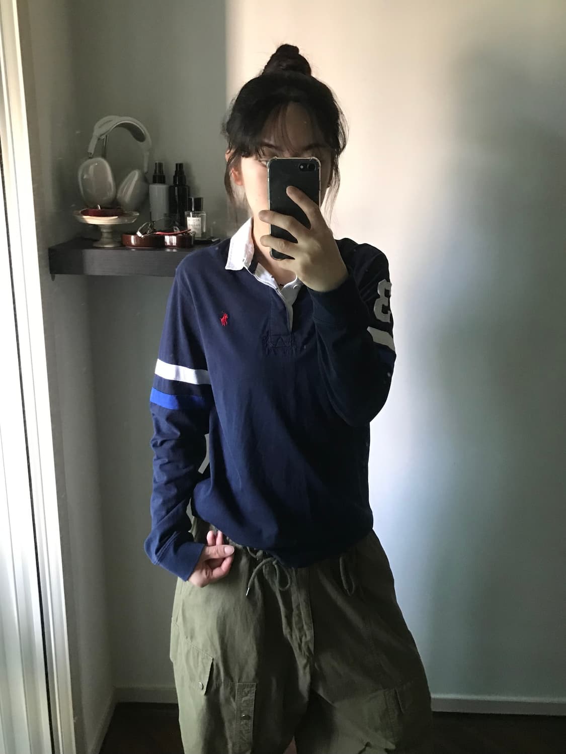 폴로 랄프로렌 포니 로고 네이비 긴팔 럭비티 상품이미지1