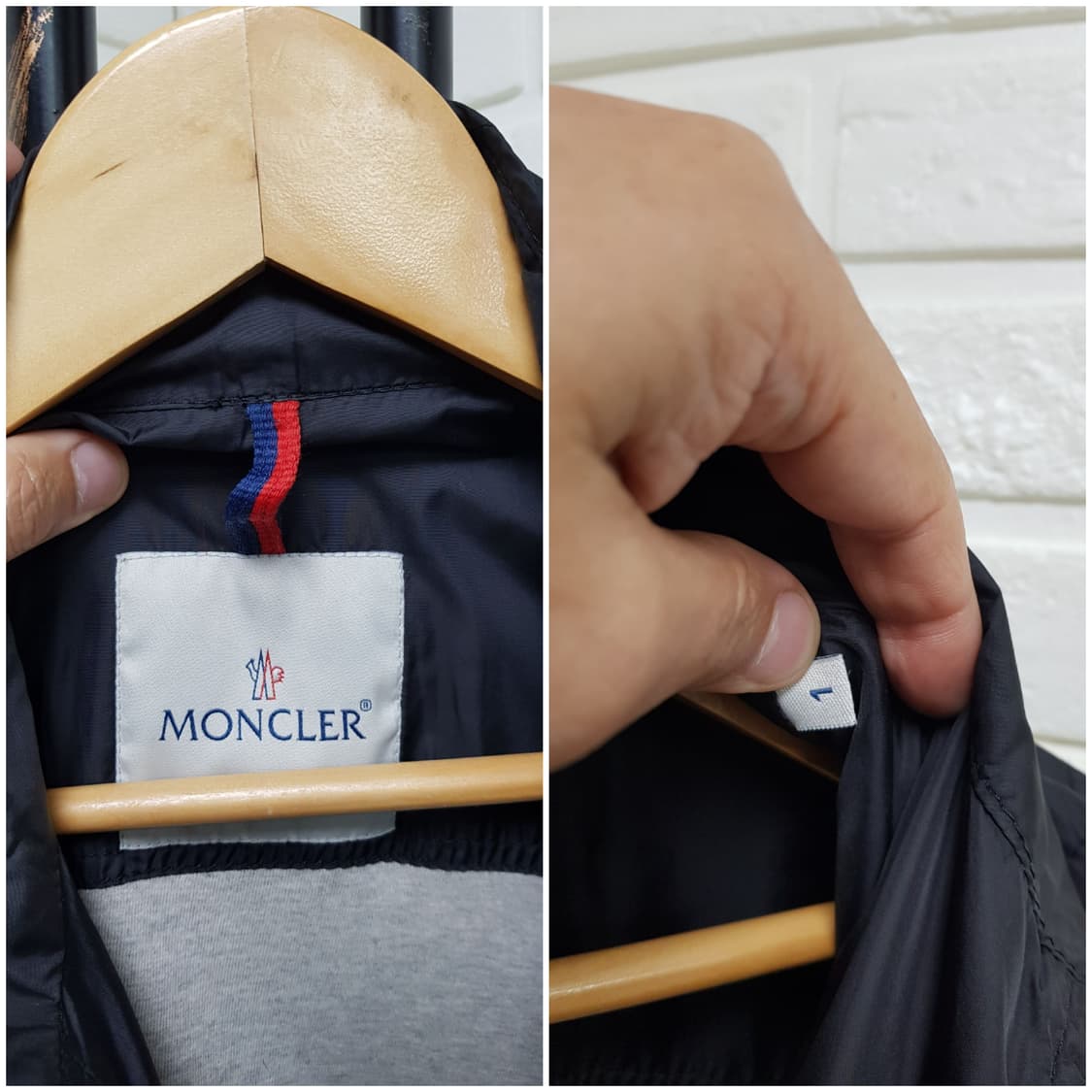 [1/정품] 몽클레어 와펜 바람막이 자켓 블랙 상품이미지6