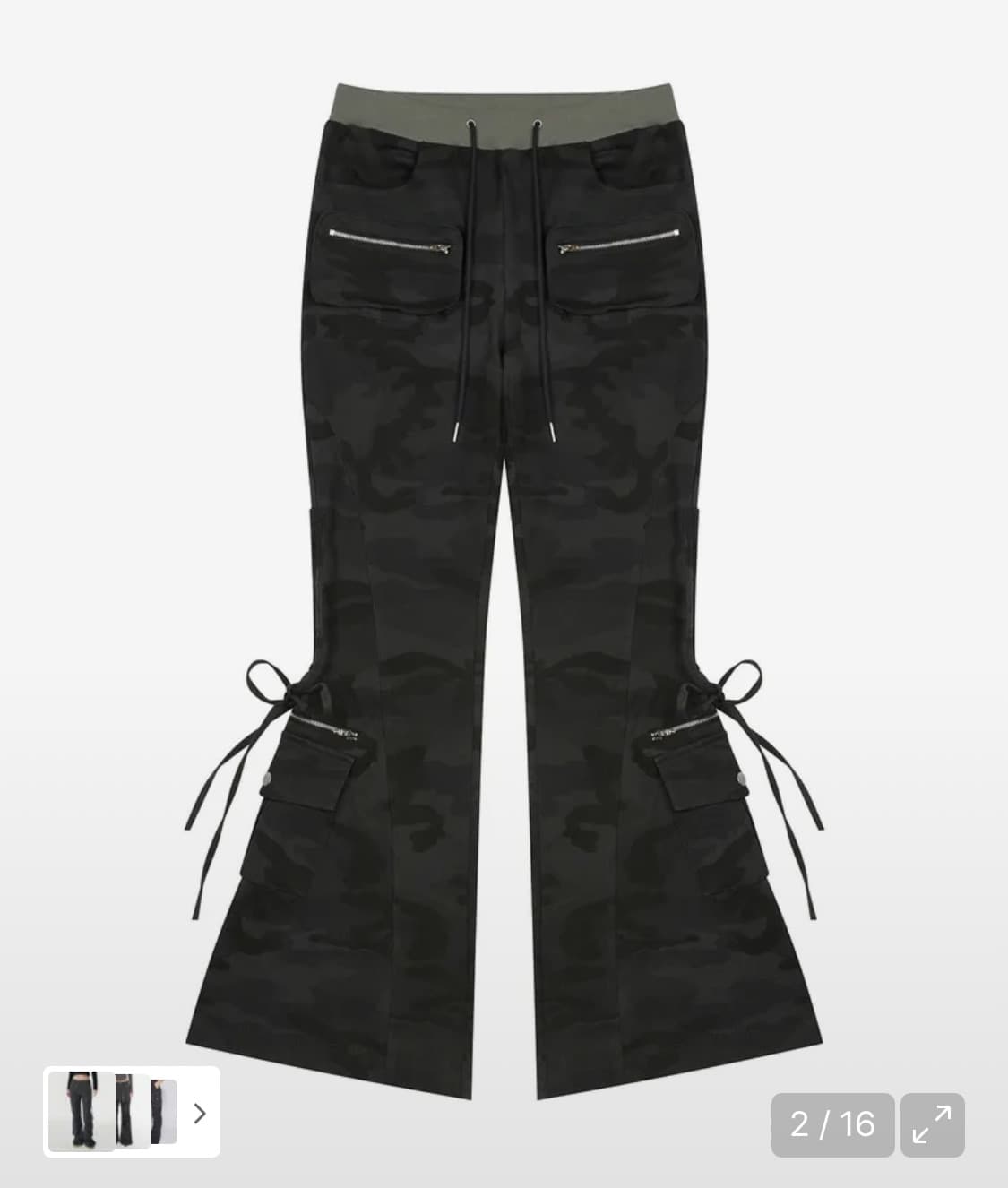 러브이즈트루 부츠컷 포켓 카고 팬츠 상품이미지2