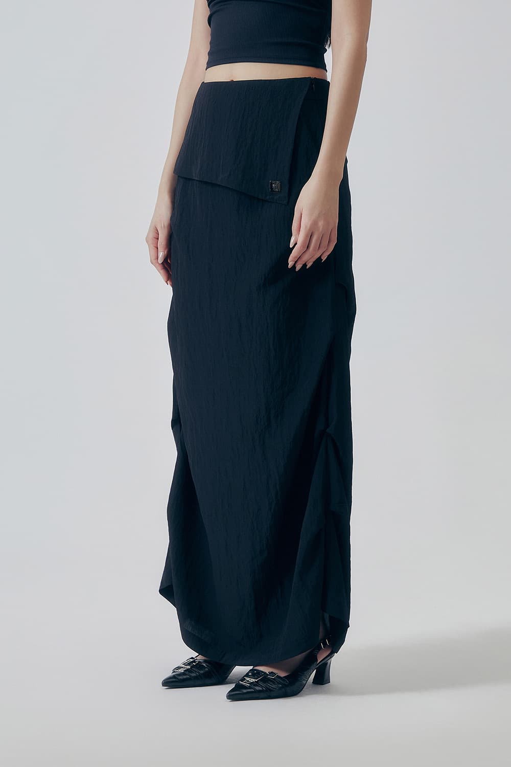미착용) 트리밍버드 Featherlight Pintuck Skirt 상품이미지3