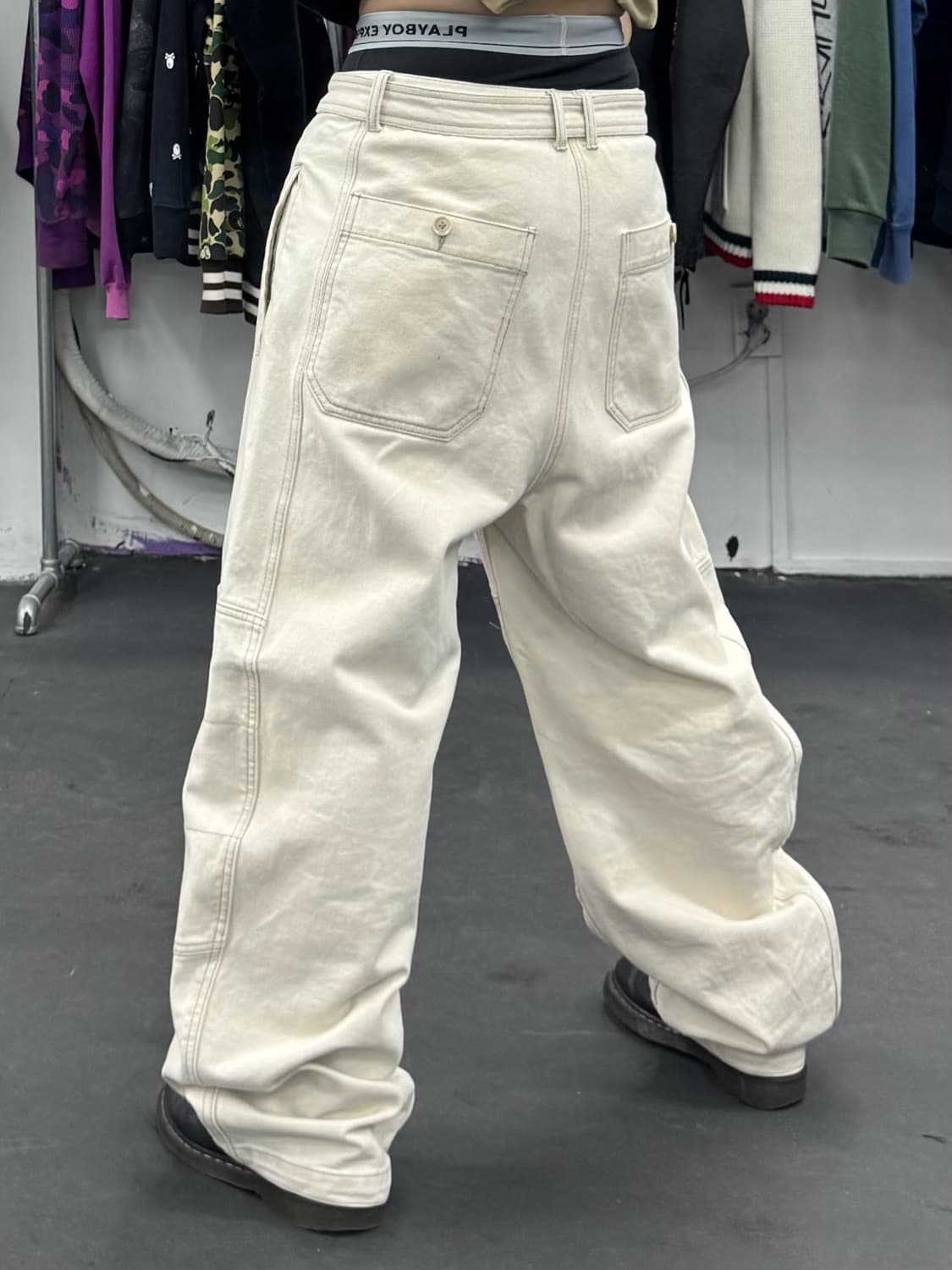 인사일런스 아이보리 더블니팬츠 상품이미지5