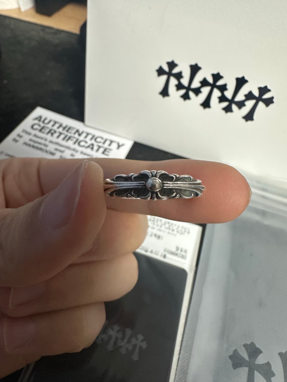 [us9.5]ks19호 크롬하츠 베이비플로랄링 상품이미지3