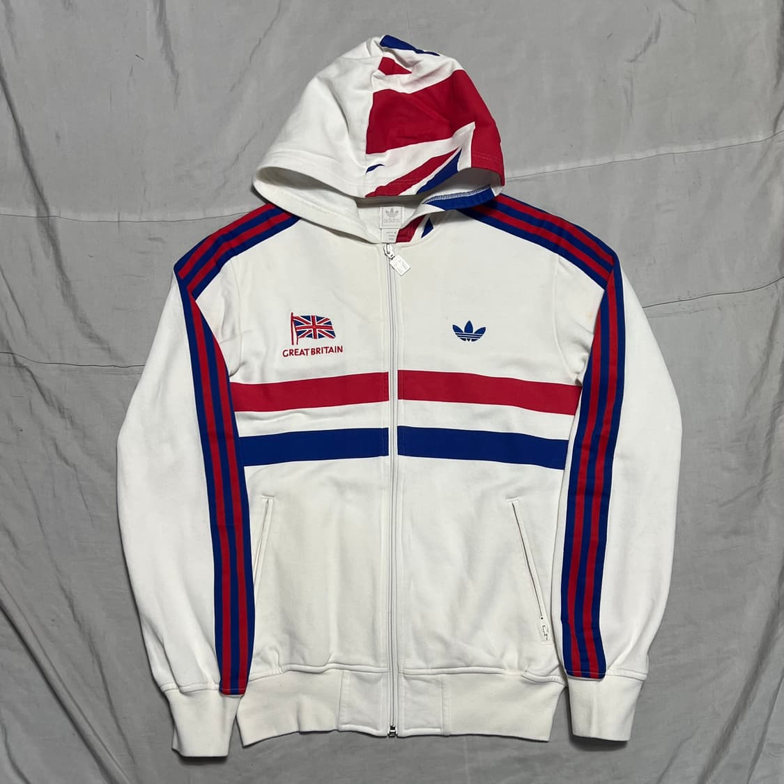 90 아디다스 영국 국가 후드 집업 상품이미지2