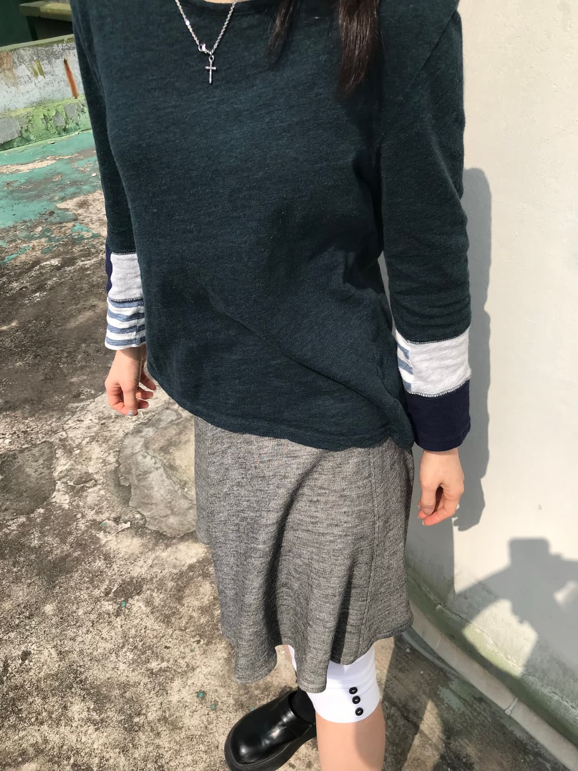 May-76 빈티지 패치워크 티 상품이미지5