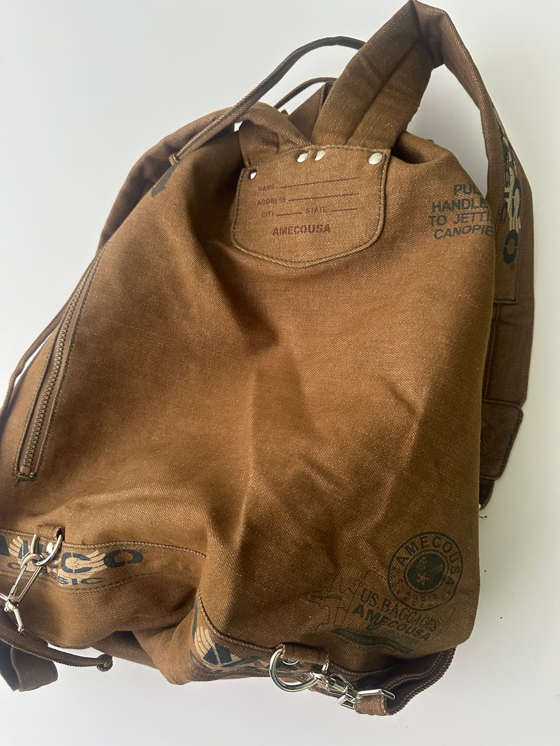 Ameco indian print brown bag  상품이미지4