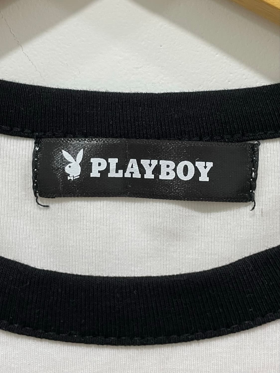 Playboy 플레이보이 레빗 헤드 크롭 링거 반팔 티셔츠 상품이미지3