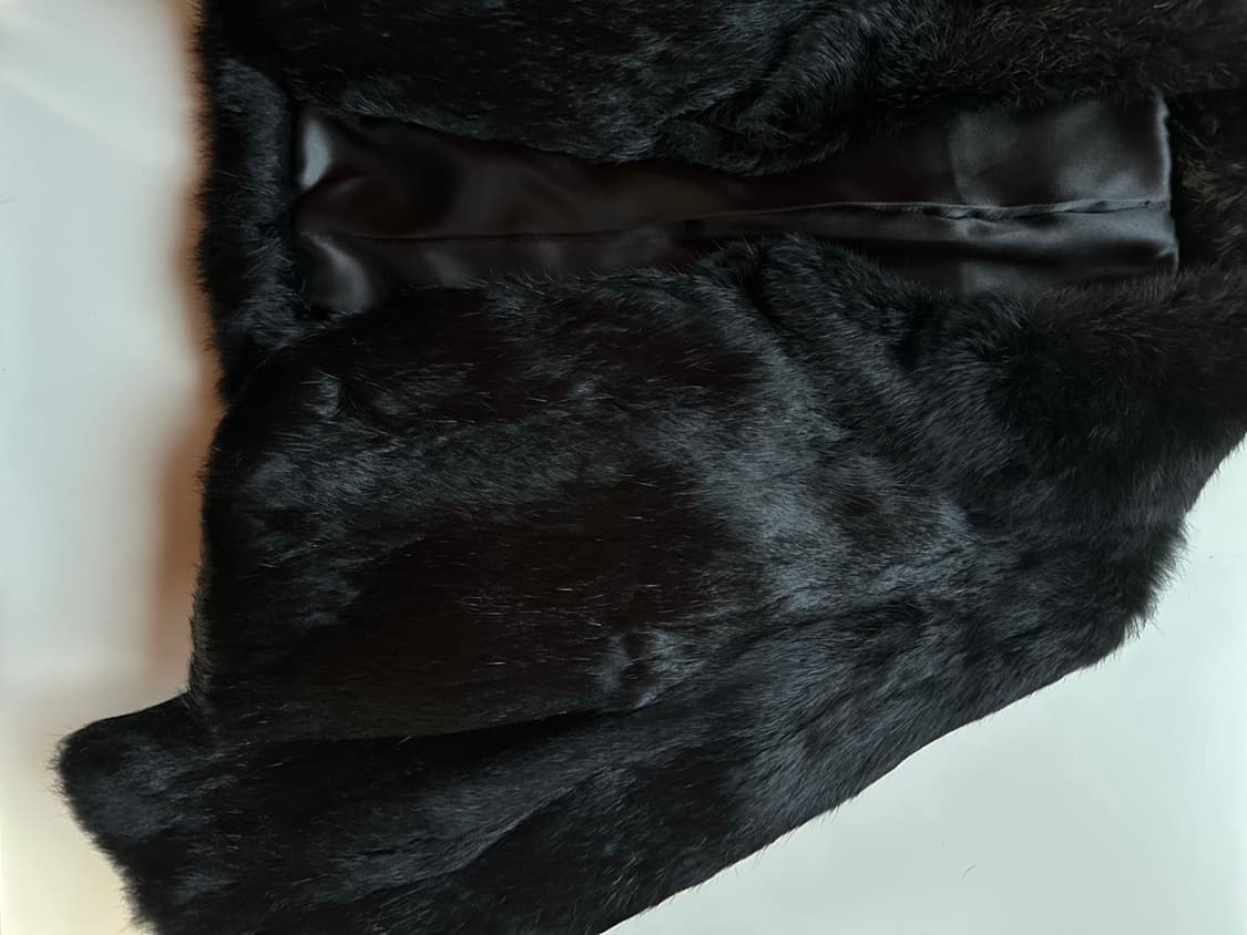 퍼 자켓 코트 토끼털 토끼털 래빗퍼 자켓 퍼 털 모피 코트 상품이미지3