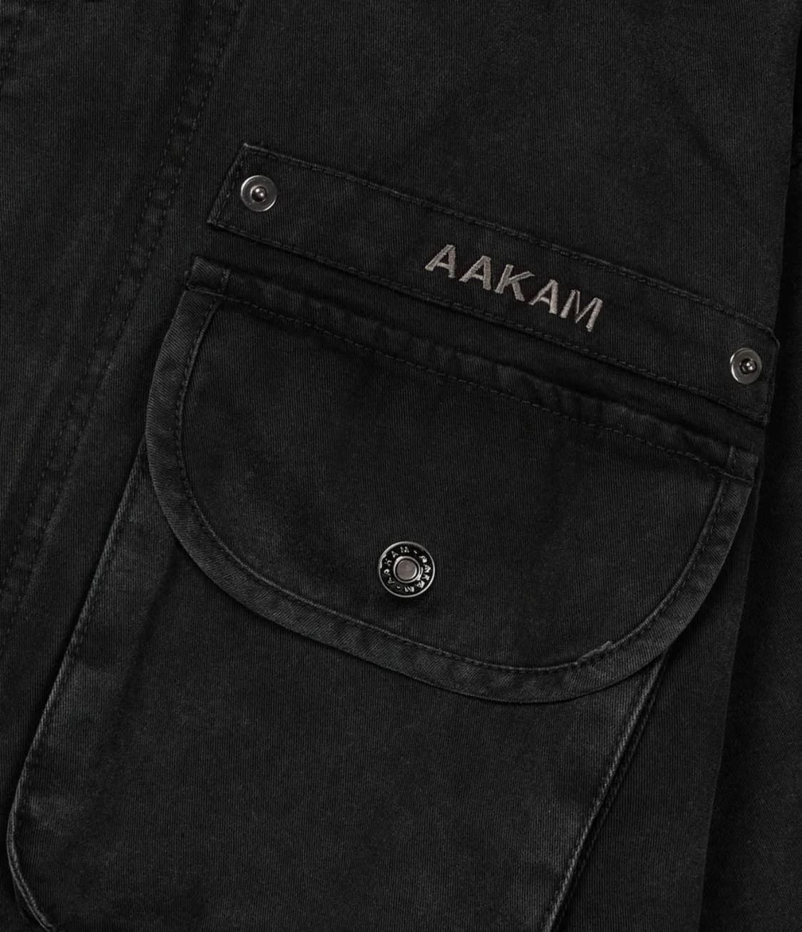 (새제품) 아캄 AAKAM - 워시드 필드자켓 블랙(2) 상품이미지4