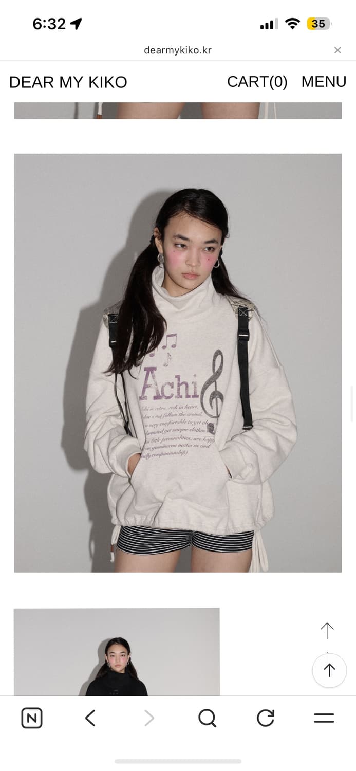 디얼마이키코 목폴라 맨투맨 DEARMYKIKO 상품이미지5