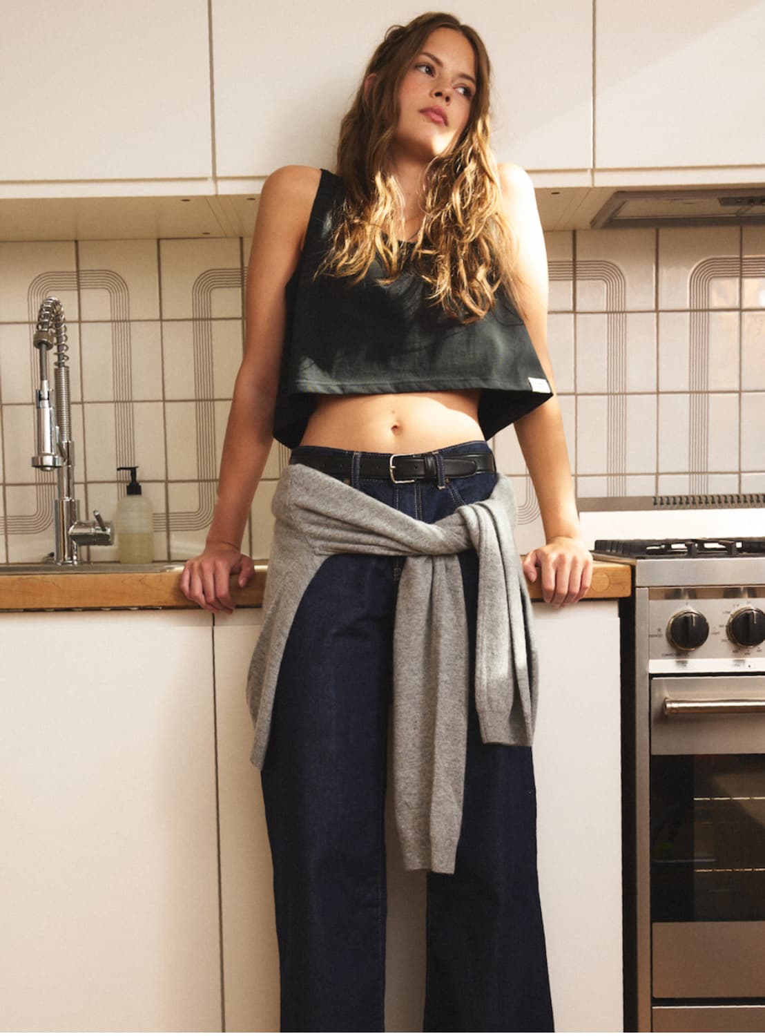 글로니 데님 청바지 901 LOW-RISE WIDE LEG JEANS 상품이미지4