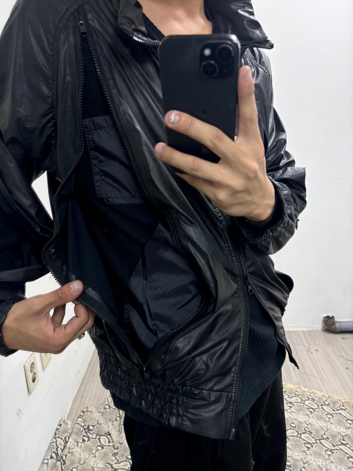 Rare Design Full Zipper Detail Black win 상품이미지10