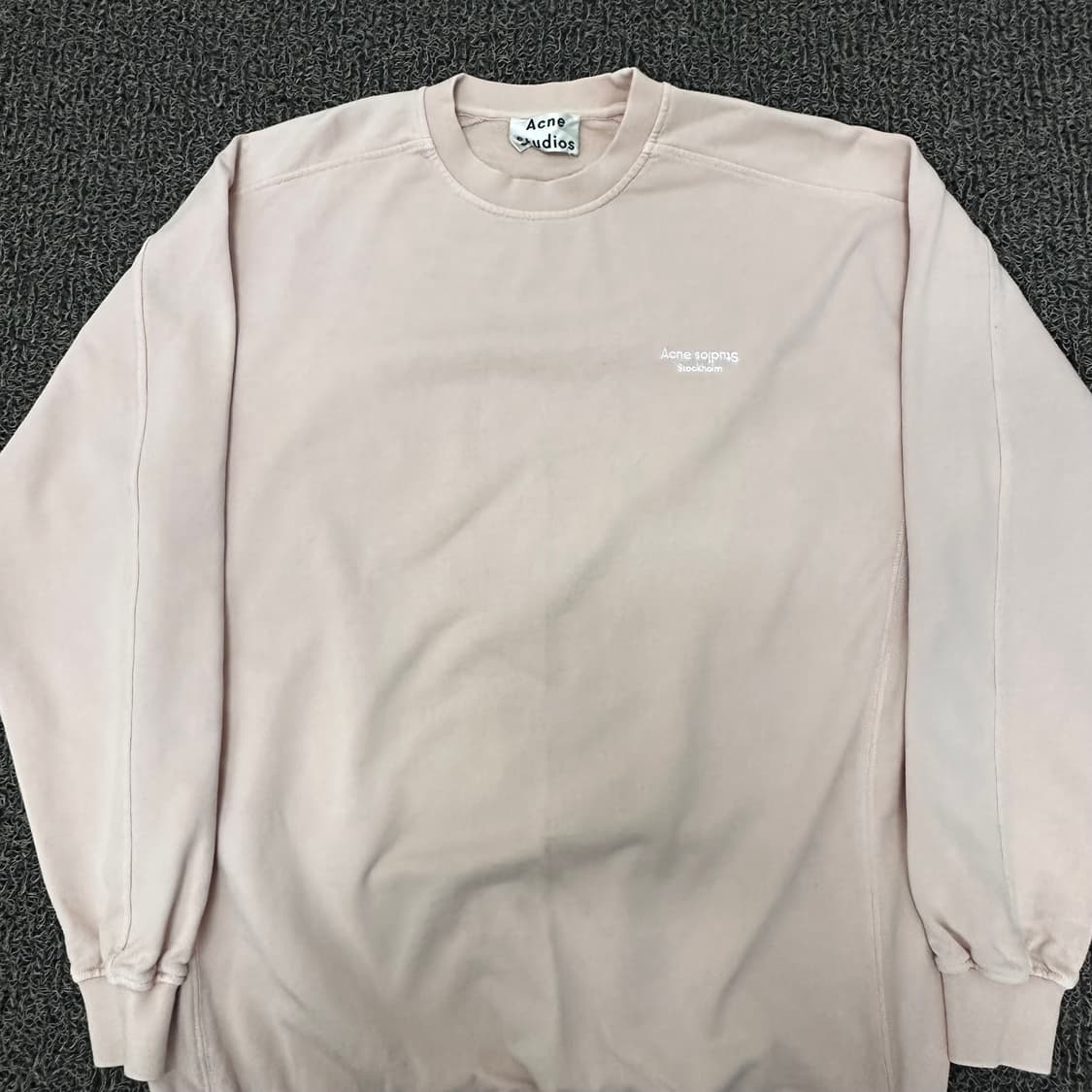 아크네 스튜디오 맨투맨 핑크 S 상품이미지2