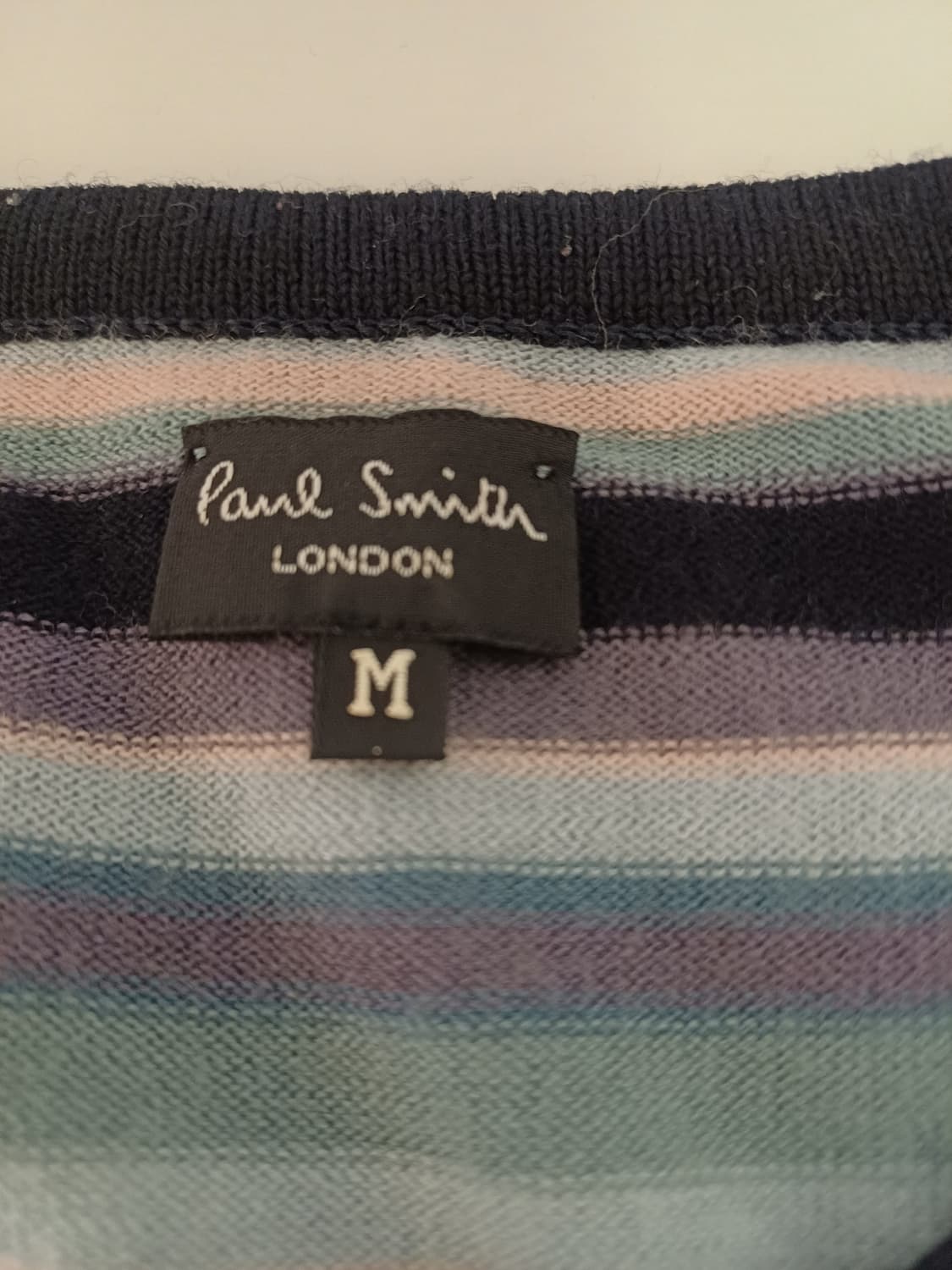 Paul Smith London 빈티지 멀티 스트라이프 울 니트[M] 상품이미지4