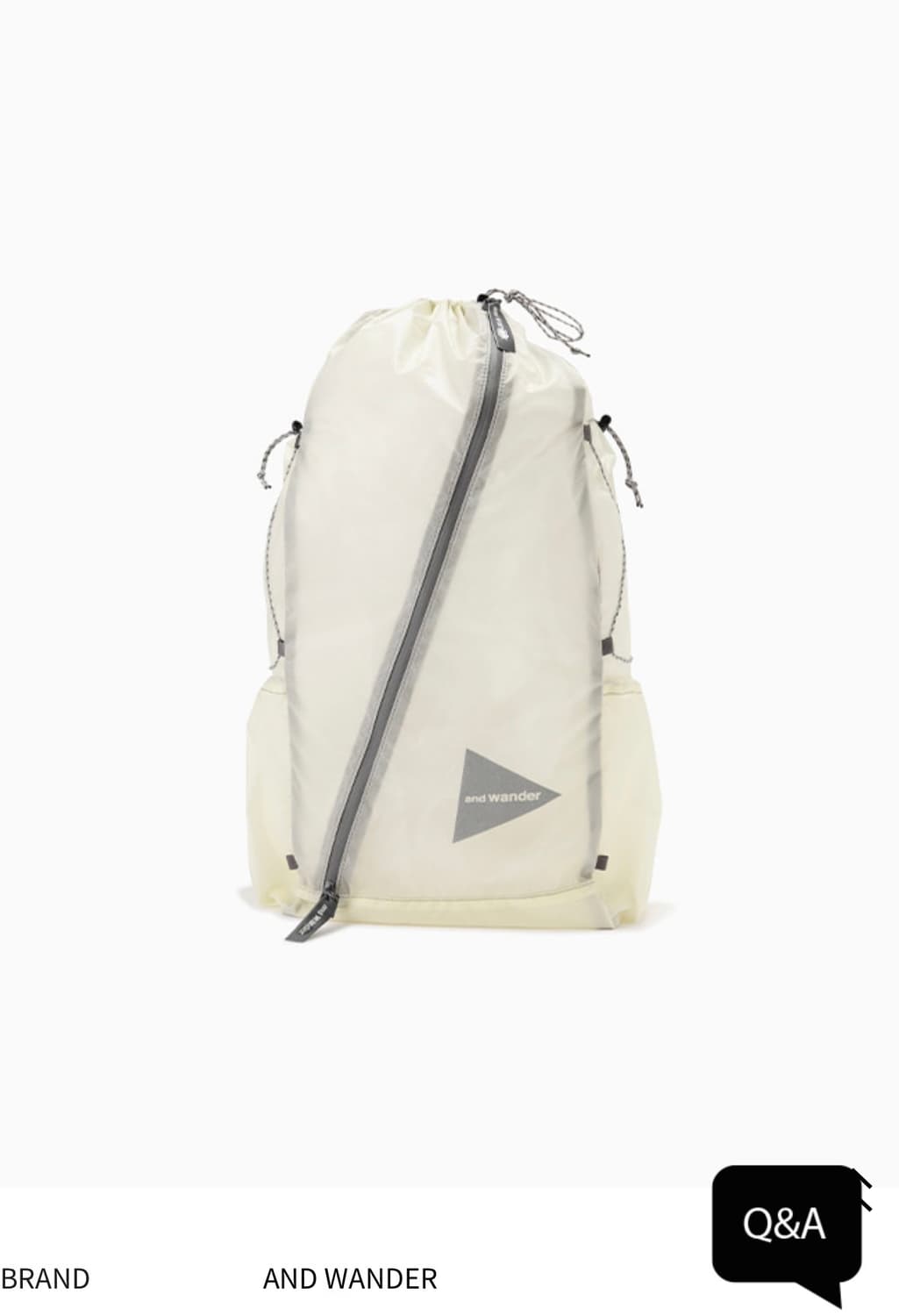 앤드원더 and wander sil daypack 오프 화이트 상품이미지1