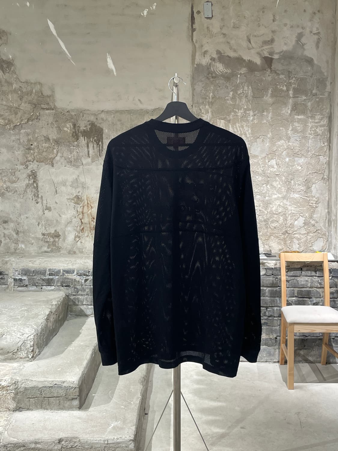 슈프림 25S/S 블랙 아라빅 메쉬 롱 슬리브 상품이미지6