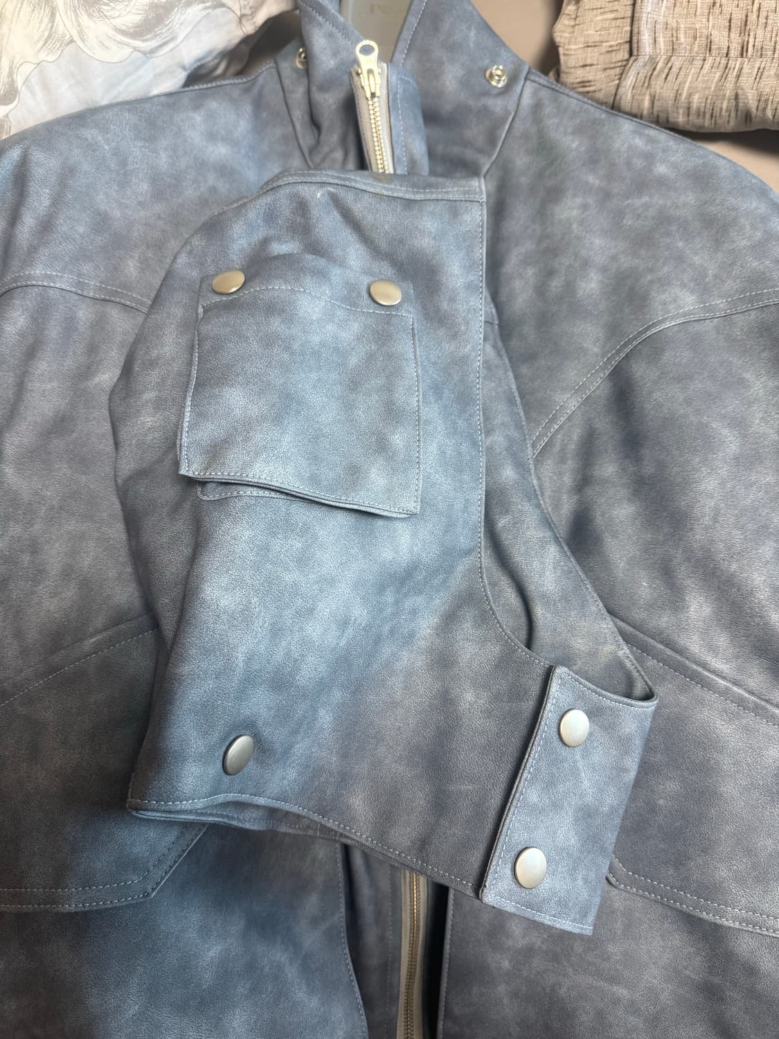 full of sun 레더 패딩 상품이미지5