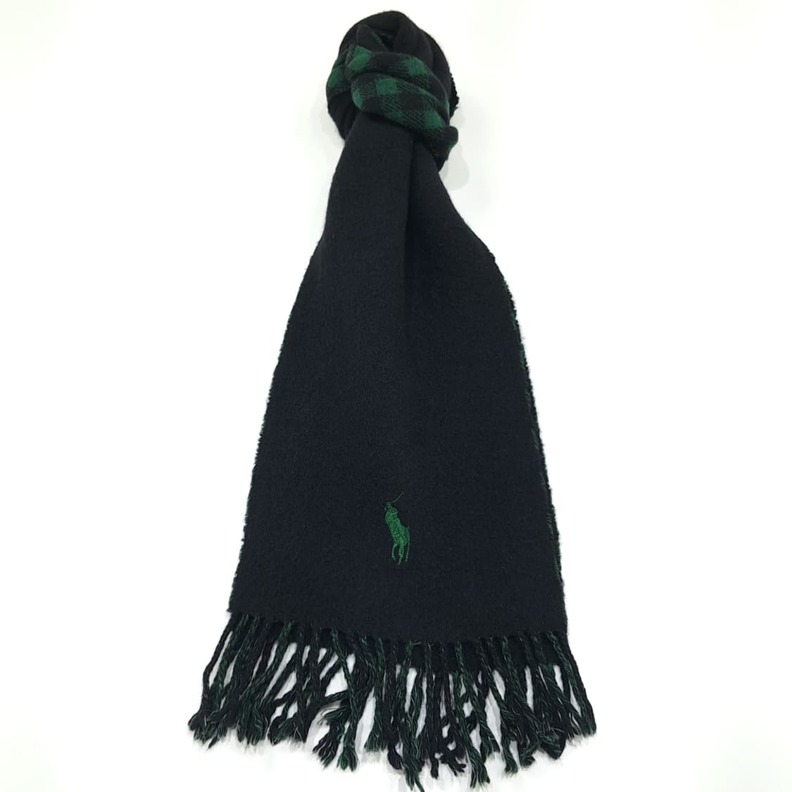 MX376 [Made in Italy] 폴로 양면 블랙 & 그린 버팔로 상품이미지1