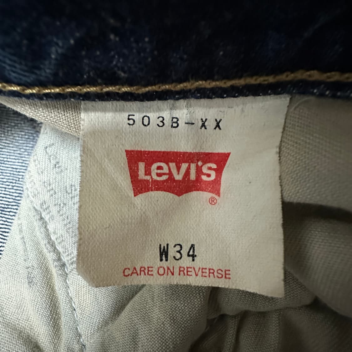 LEVI'S 503B 90's japan selvedge jeans 상품이미지5