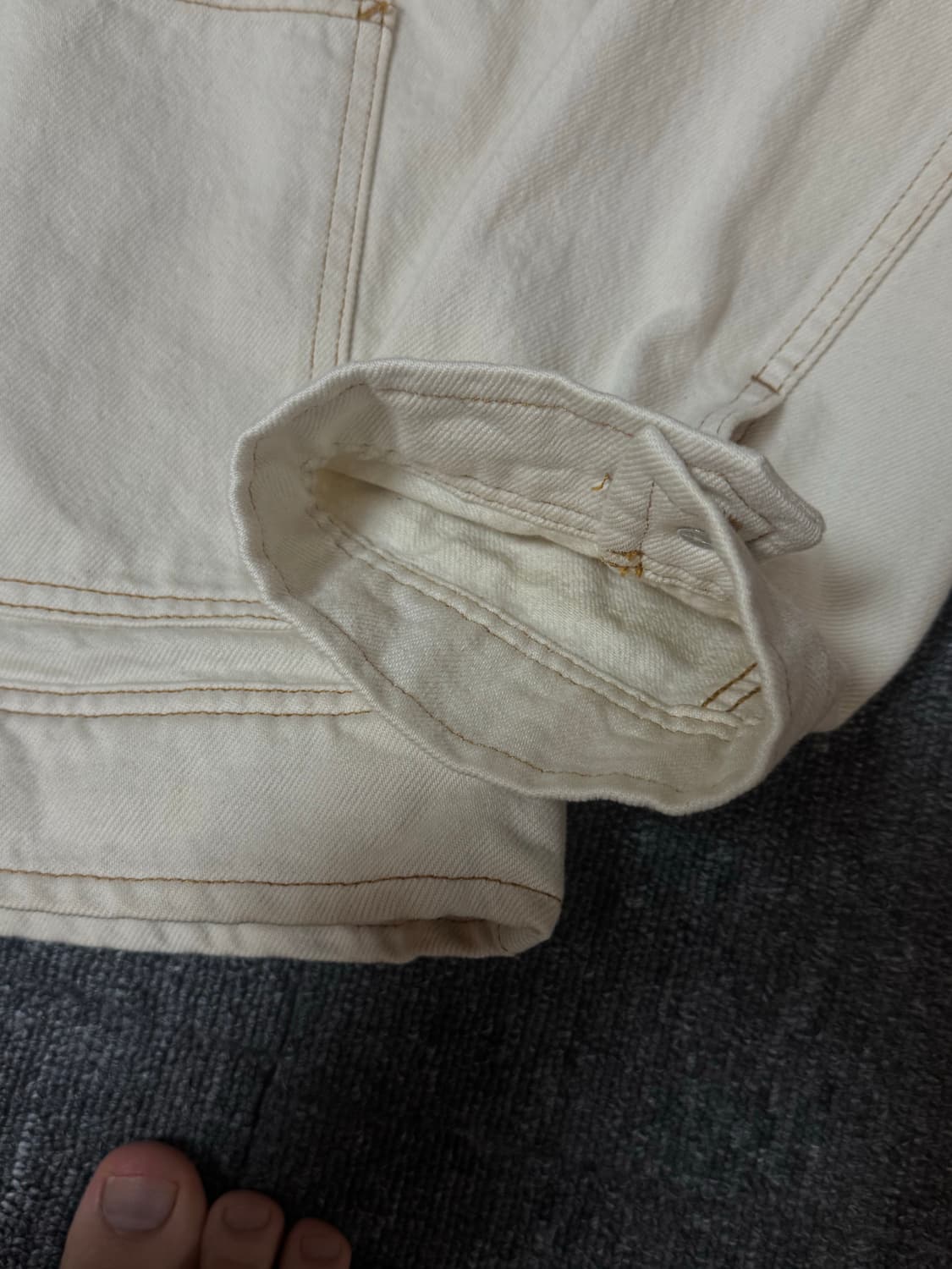 스투시 네추럴 색상 집업 워크 자켓 상품이미지5