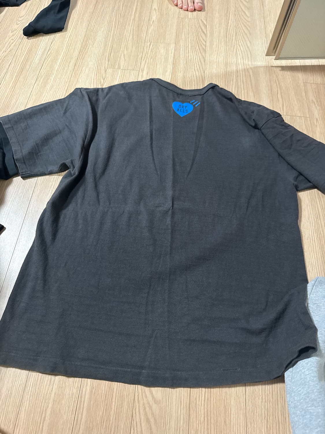 휴먼메이드 하트 티셔츠 블랙 블루 2XL 상품이미지4