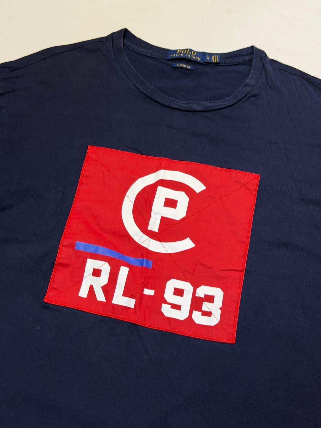 폴로 랄프로렌 CP-93 패치로고 반팔 티셔츠 네이비 상품이미지2